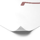 Kung Toe-fu Funny Big Toe Pun Poster (Ecke)