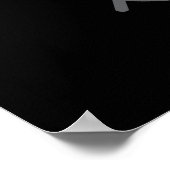 Kung Tofu Funny Kungfu Tofu Pun Dark BG Poster (Ecke)