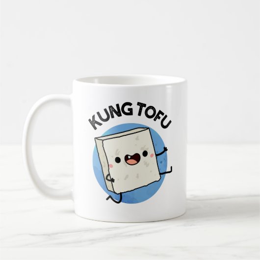 Kung Tofu Funny Kungfu Tofu Pun Kaffeetasse (Links)