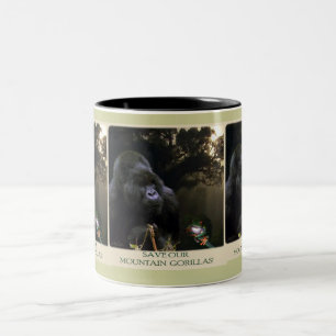 Kunga Mountain Gorilla Tasse für Wildtiere