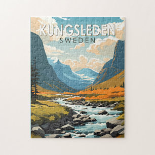 Kungsleden Schweden Reise Kunst Vintage Puzzle