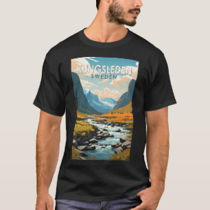 Kungsleden Schweden Reise Kunst Vintage T-Shirt