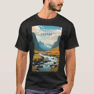 Kungsleden Schweden Reise Kunst Vintage T-Shirt