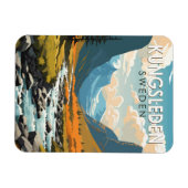 Kungsleden Schweden Reisen Kunst Vintag Magnet (Horizontal)