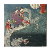 Kunisada II Der Drache Fliese (Vorderseite)