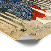 Kuniyoshi Drei Frauen mit Umbrellas-Poster Poster (Ecke)