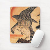 Kuniyoshi Falke-Mausunterlage Mousepad (Mit Mouse)