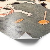 Kuniyoshi Four Cats Print Fotodruck (Ecke)