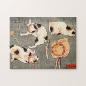 Kuniyoshi Four Cats Puzzle (Horizontal)