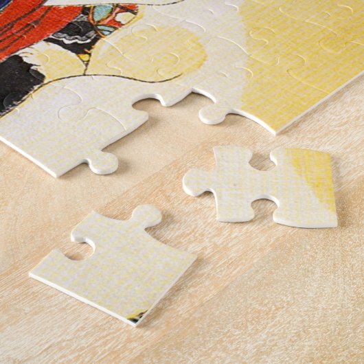 Kuniyoshi Frau mit einem Katzen-Puzzlespiel Puzzle (Seite)