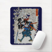 Kuniyoshi ronin puzzle Yoshida Sadaemon Kanesada Mousepad (Mit Mouse)