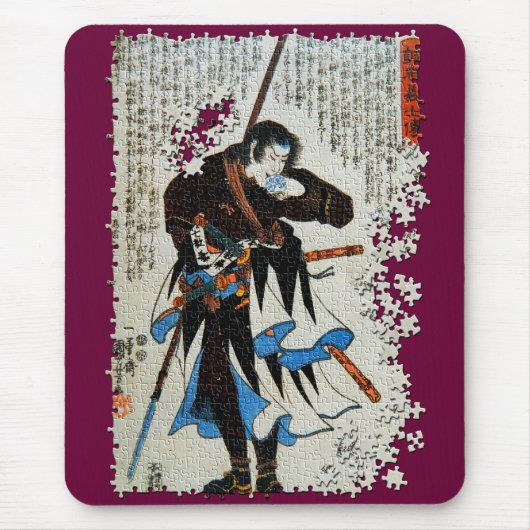 Kuniyoshi ronin Puzzlespiel Yato Yomoshichi Mousepad (Vorne)