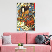 Kuniyoshi Samurai Canvas Print Leinwanddruck (Insitu (Wohnzimmer))