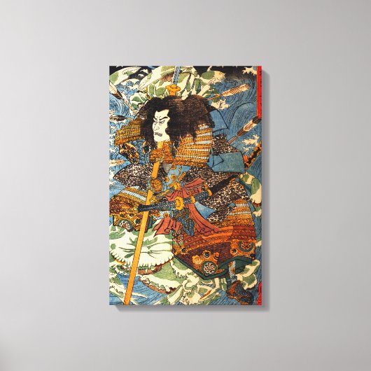 Kuniyoshi Samurai Canvas Print Leinwanddruck (Vorderseite)