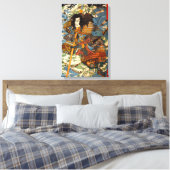 Kuniyoshi Samurai Canvas Print Leinwanddruck (Insitu (Schlafzimmer))