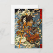 Kuniyoshi Samurai Einladungen (Vorne/Hinten)
