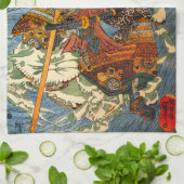 Kuniyoshi Samurai Küchentuch (Gefaltet)