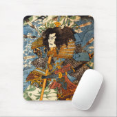 Kuniyoshi Samurai-Mausunterlage Mousepad (Mit Mouse)