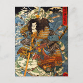 Kuniyoshi Samurai Postcard Postkarte (Vorderseite)