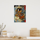 Kuniyoshi Samurai Poster (Küche)