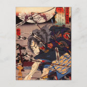 Kuniyoshi Samurai Postkarte (Vorderseite)