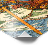 Kuniyoshi Samurai Print Fotodruck (Ecke)