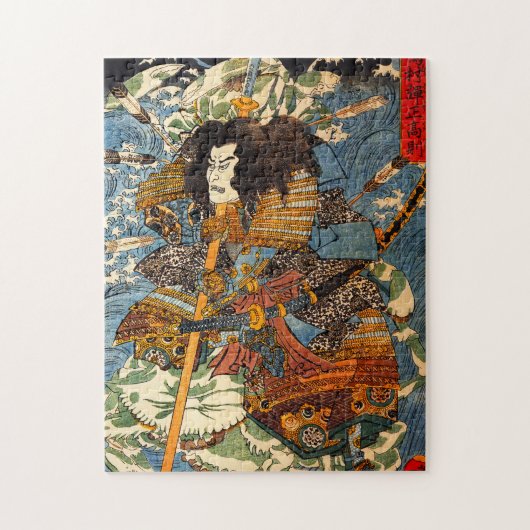 Kuniyoshi-Samurai-Puzzle Puzzle (Vertikal)