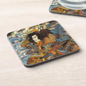 Kuniyoshi Samurai-Untersetzer Untersetzer (Linke Seite)