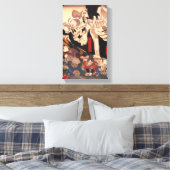Kuniyoshi Skeleton Canvas Print Leinwanddruck (Insitu (Schlafzimmer))