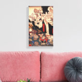 Kuniyoshi Skeleton Canvas Print Leinwanddruck (Insitu (Wohnzimmer))