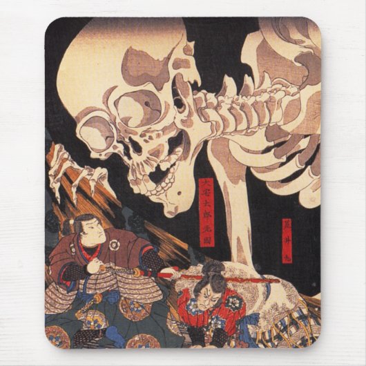 Kuniyoshi Skeleton Mausunterlage Mousepad (Vorne)