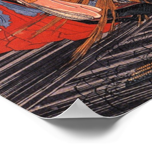 Kuniyoshi Skeleton Poster (Ecke)