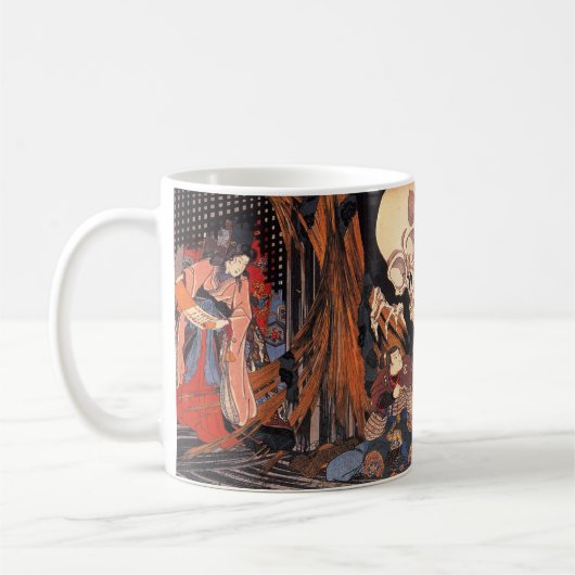 Kuniyoshi Skelett-Tasse Kaffeetasse (Links)