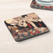 Kuniyoshi Skelett-Untersetzer Getränkeuntersetzer (Linke Seite)