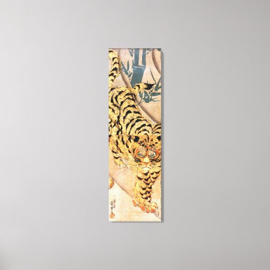 Kuniyoshi Tiger Canvas Print Leinwanddruck (Vorderseite)