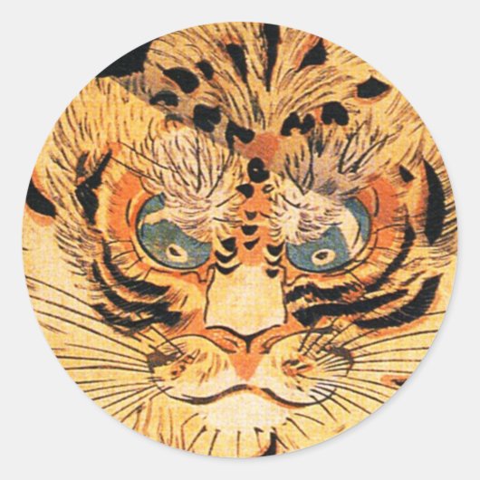 Kuniyoshi Tiger Stickers (Vorderseite)