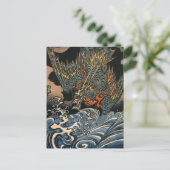Kuniyoshi Utagawa, Drache 2 Postkarte (Stehend Vorderseite)
