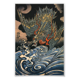 Kuniyoshi Utagawa Dragon Fotodruck