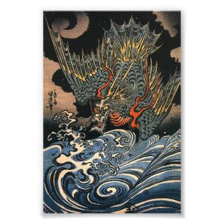 Kuniyoshi Utagawa Dragon Fotodruck