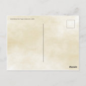 Kuniyoshi Vintager Kampf des japanischen Kriegers Postkarte (Rückseite)