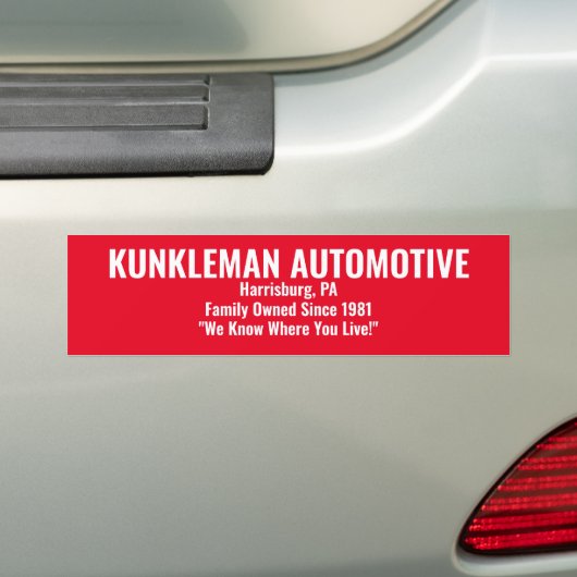 Kunkleman Autoaufkleber (Auf Auto)