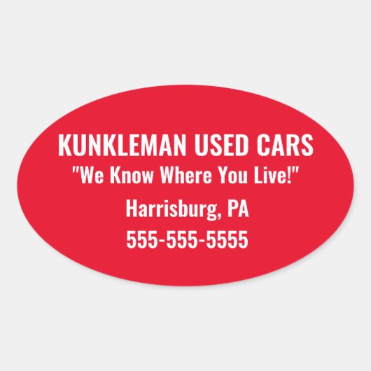 Kunkleman Sticker (Vorderseite)