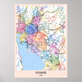 Kunming China City Map Poster (Vorne)