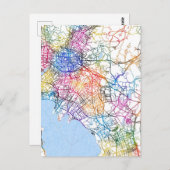 Kunming China City Map Postkarte (Vorne/Hinten)