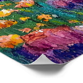 Kunskarte "Painted Dreams" Freundliche Blume! Poster (Ecke)