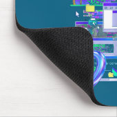 Kunst 2016 Vaporwave Pixel Computer Ästhetik Mousepad (Ecke)
