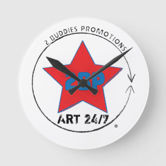 Kunst 24/7 runde wanduhr