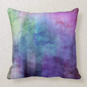 Kunst abstrakter Watercolorhintergrund auf Papier Kissen