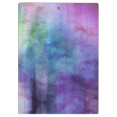 Kunst abstrakter Watercolorhintergrund auf Papier Klemmbrett (Rückseite)