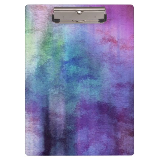 Kunst abstrakter Watercolorhintergrund auf Papier Klemmbrett (Vorderseite)